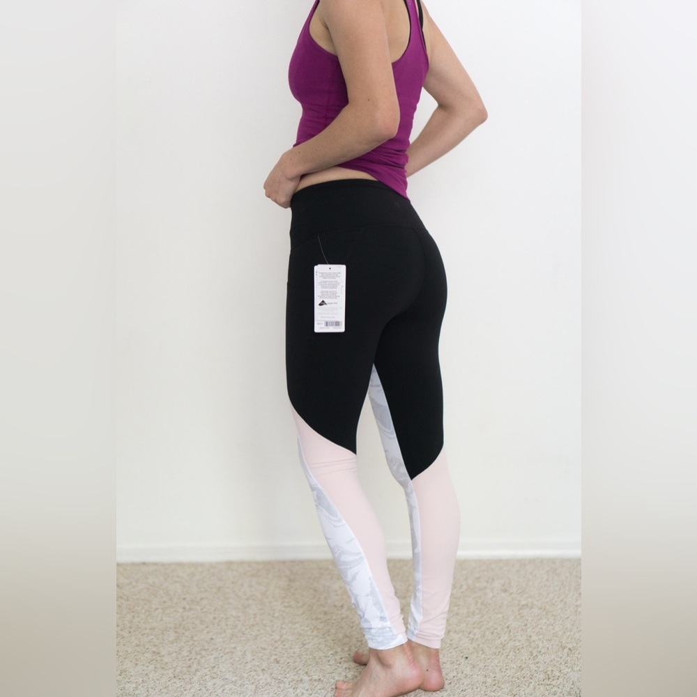 Athleta Powervita Marble Salutation leggings Size S - Picture 2 of 9